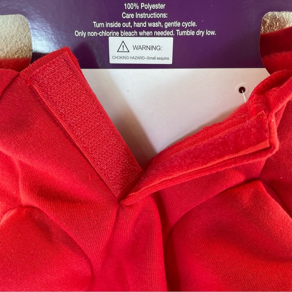 NWT Heart to Tail "On the Naughty List" Red Sweatshirt Sequin X-mas Hoodie Small - Picture 7 of 10